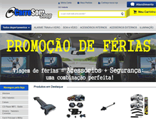 Tablet Screenshot of carrosomshop.com.br